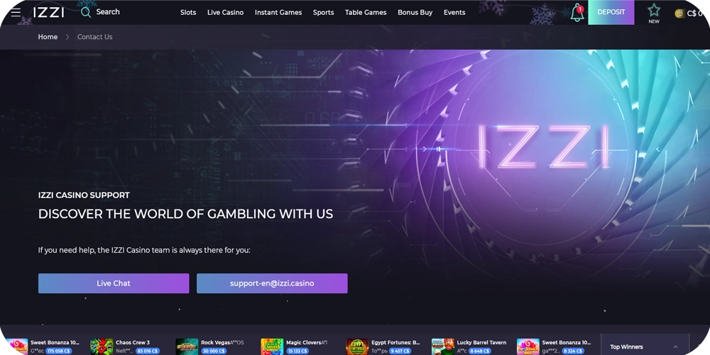 Help Center for Izzicasino Players