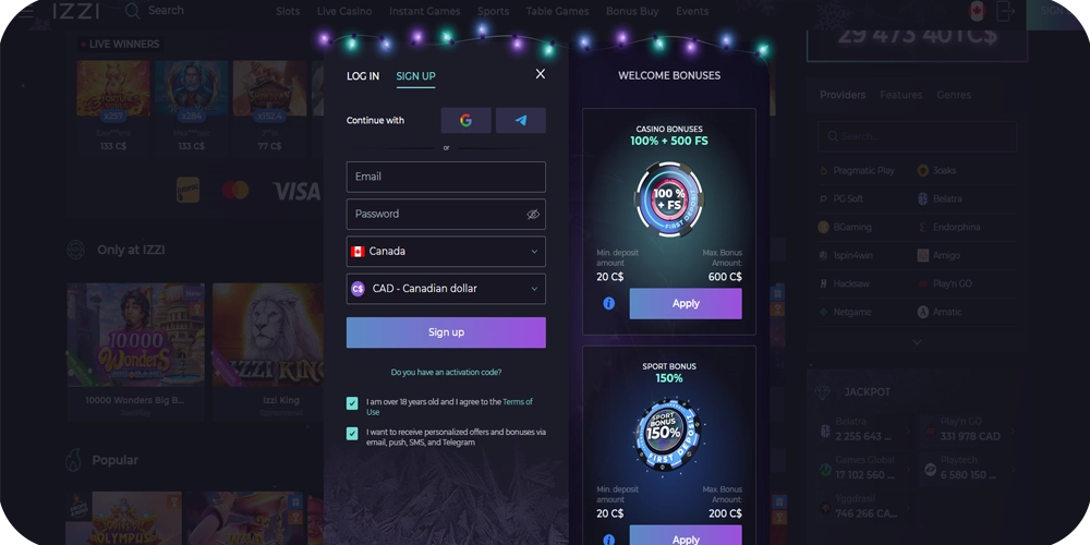 Izzi Casino Sign Up Guide for New Players